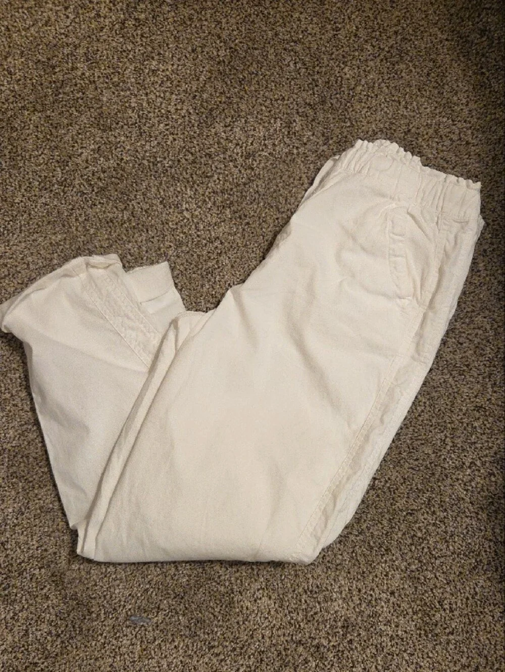 Sonoma White Drawstring Chinos for Men